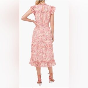 CeCe | Smocked Waist Ruffle Tiered Midi Dress